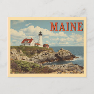 Vintage Maine Travel Postcard