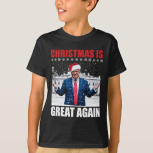 Vintage Make Christmas Great Again Xmas Funny Trum T-Shirt