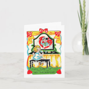 Vintage "Make Up" Valentine Card