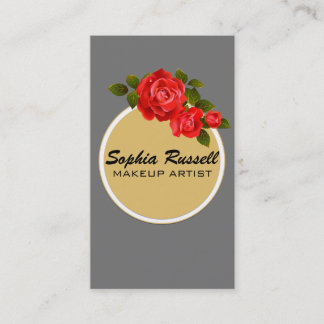 Vintage Makeup Artist Business Card