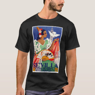 Vintage Malaga Spain Festival T-Shirt