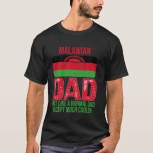 Vintage Malawian Dad Malawi Flag Design For Father T-Shirt