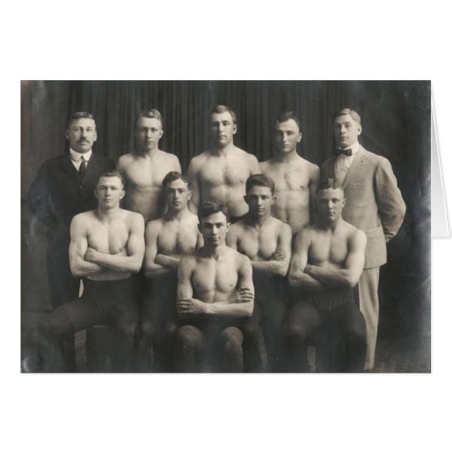 Vintage Male Wrestling Team (Front Horizontal)