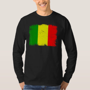 Vintage Mali Flag Malian Independence Day T-Shirt