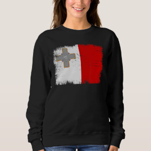 Vintage Malta Flag Maltese Independence Day Sweatshirt