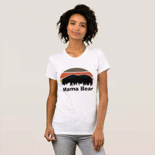 Vintage Mama Bear Retro Sunset T-Shirt