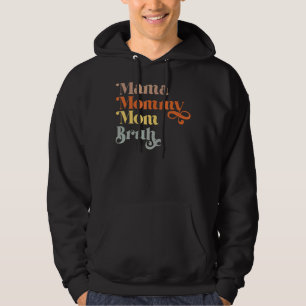 Vintage  Mama Mummy Mum Bruh Mum  Mother's Day Hoodie