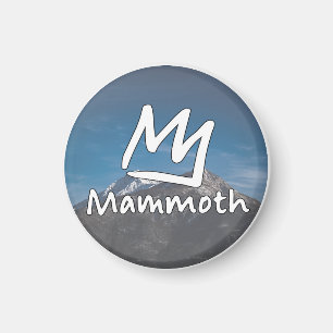 Vintage Mammoth Mountain Ski resort mountains gift Magnet