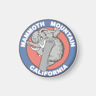 Vintage Mammoth Mountain Ski resort mountains gift Magnet