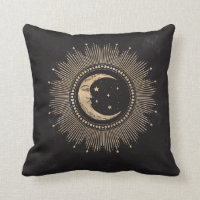 Vintage Man on the Moon Stars Mandala