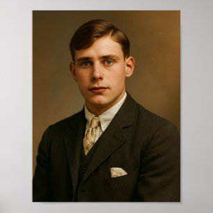 Vintage Man Photo Poster