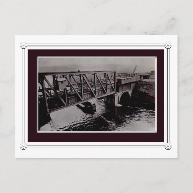 vintage manchester ship canal postcard (Front)