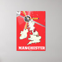 Vintage Manchester Travel Poster