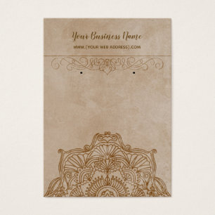Vintage Mandala Earring Display Cards
