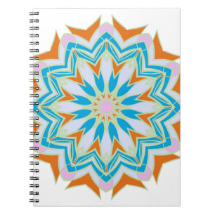 Vintage mandala, Floral mandala. Oriental mandala. Notebook