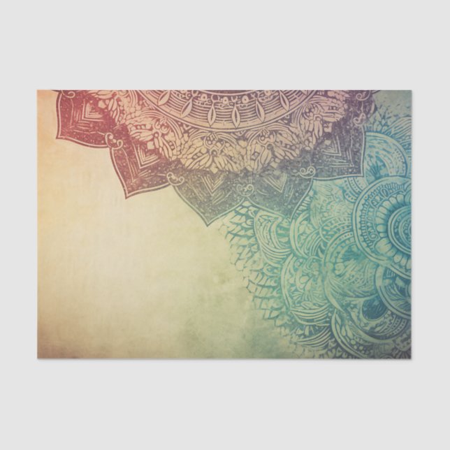 Vintage Mandala Tissue Page Paper (Front)