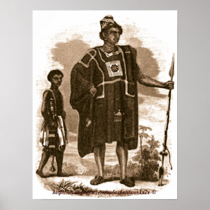Vintage Mandingo Chief & sword bearer-Liberia Poster