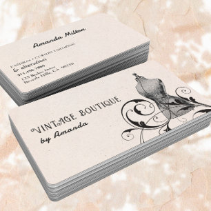 Vintage Mannequin Seamstress Fashion Sewing Busine Business Card