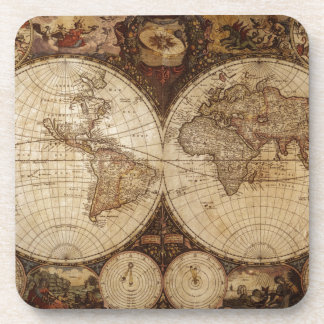 Vintage Map Coaster