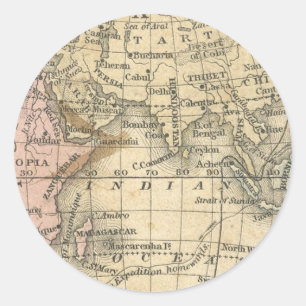 Vintage Map Envelope Seal