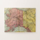 Vintage Map of Alaska and Canada (1901)