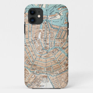 Vintage Map of Amsterdam (1905) Case-Mate iPhone Case
