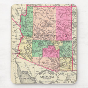 Vintage Map of Arizona (1881) Mouse Pad