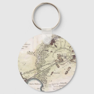 Vintage Map of Athens (1784) Key Ring