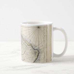 Vintage Map of Barbados (1758) Coffee Mug