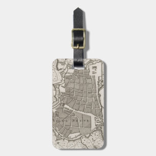 Vintage Map of Barcelona Spain (1764) Luggage Tag