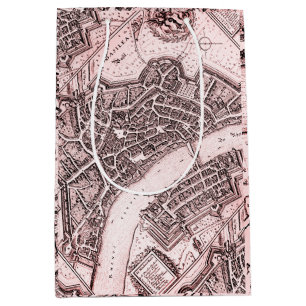 Vintage map of Basel (1642) Medium Gift Bag