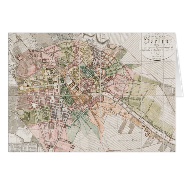 Vintage Map of Berlin (1811) (Front Horizontal)