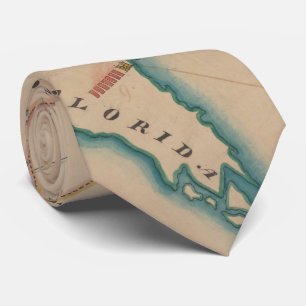 Vintage Map of British Forces in America (1766) Tie