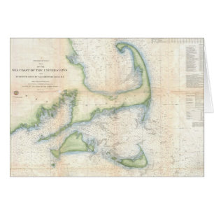 Vintage Map of Cape Cod (1857)