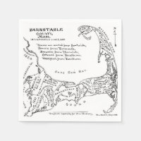 Vintage Map of Cape Cod (1890)