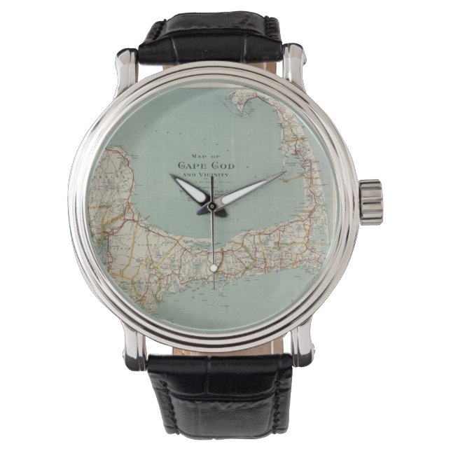 Vintage Map of Cape Cod (1917) Watch (Front)