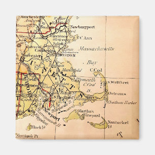 Vintage Map of Cape Cod Magnet