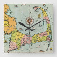 Vintage Map of Cape Cod