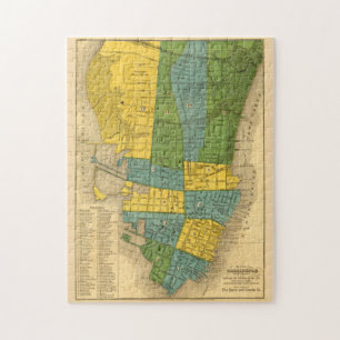 Vintage Map of Charleston SC (1883) Jigsaw Puzzle