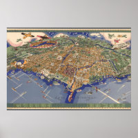 Vintage Map Of Chicago