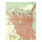 Vintage Map of Corpus Christi Texas (1951)