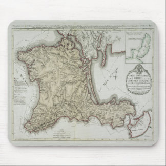 Vintage Map of Crimea, Ukraine, Sevastopol Region Mouse Pad