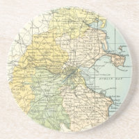 Vintage Map of Dublin and Surrounding Areas (1900)