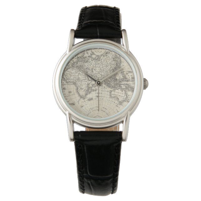 Vintage Map Of Europe and Asia Watch (Front)