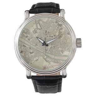 Vintage Map of Florence Italy (1835) Watch