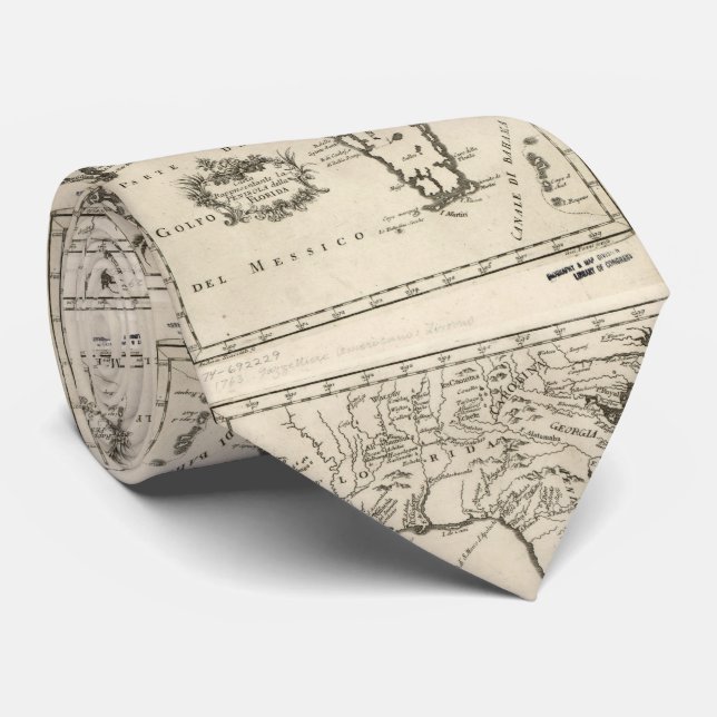 Vintage Map of Florida (1763) 2 Tie (Rolled)