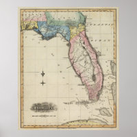 Vintage Map of Florida (1823)