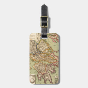 Vintage Map of Greece (1903) Luggage Tag