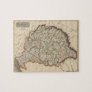 Vintage Map of Hungary (1817) Jigsaw Puzzle