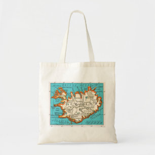 Vintage Map of ICELAND Bag